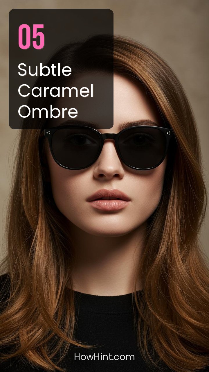 4. Subtle Caramel Ombre