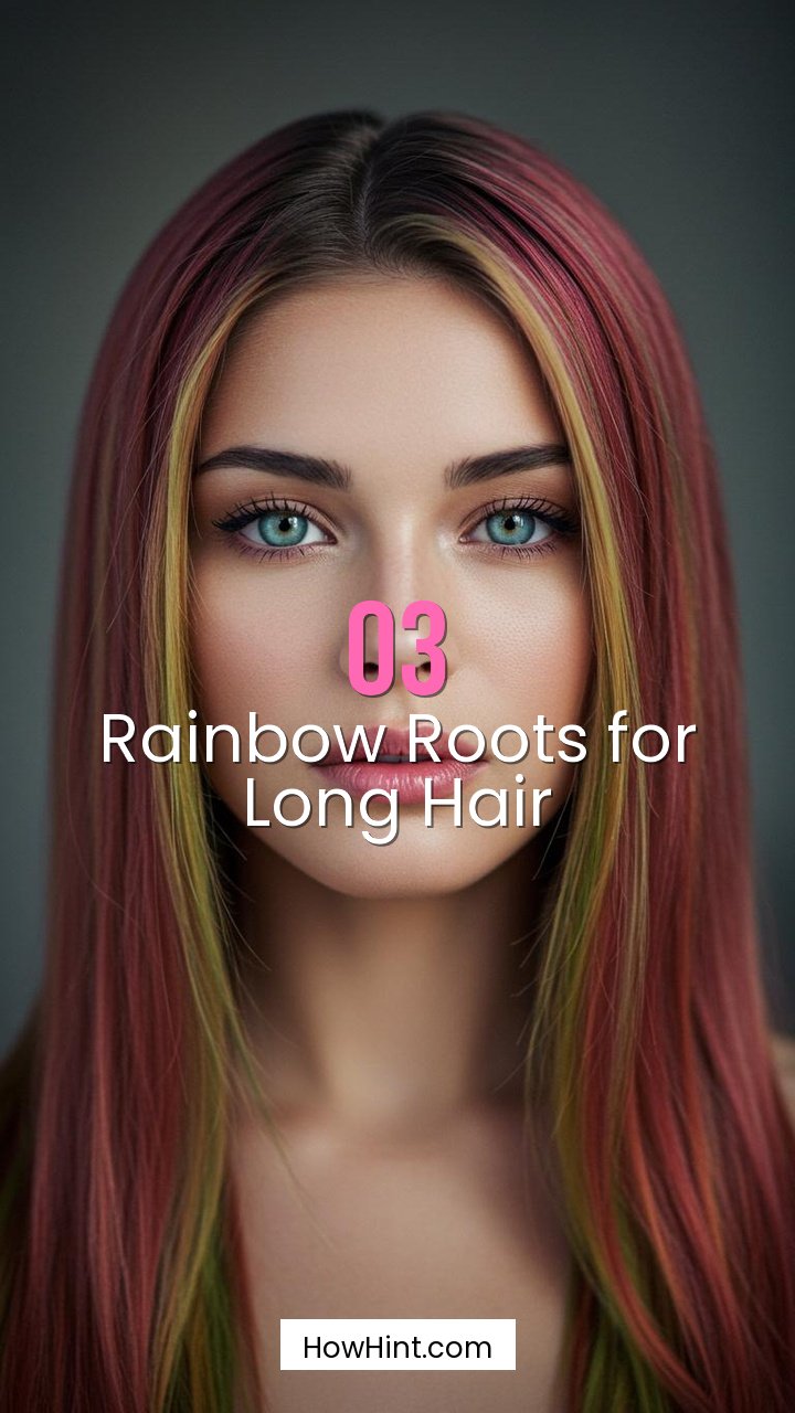 Rainbow Roots for Long Hair