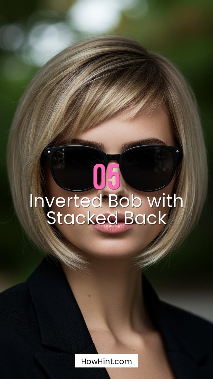 Inverted Bob with Stacked Back