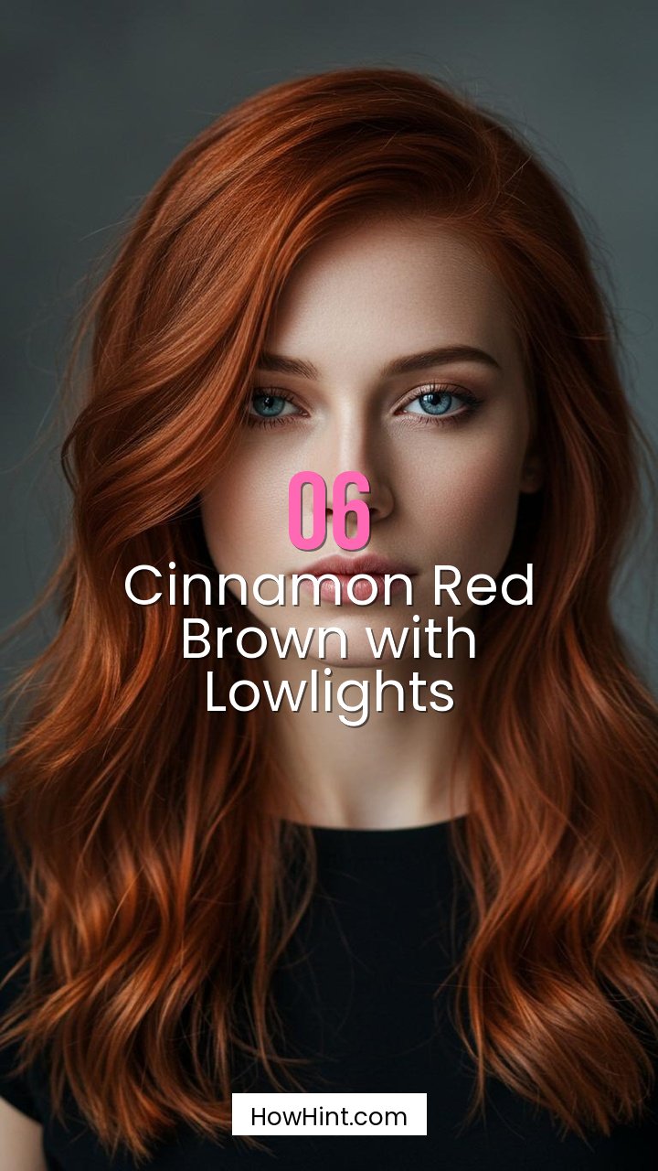 Cinnamon Red Brown with Lowlights