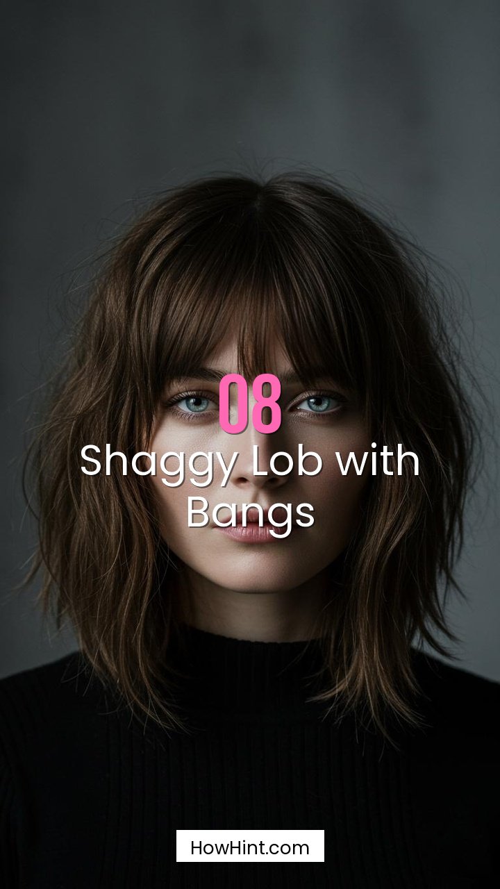 Shaggy Lob with Bangs