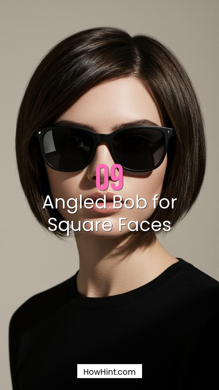Angled Bob for Square Faces