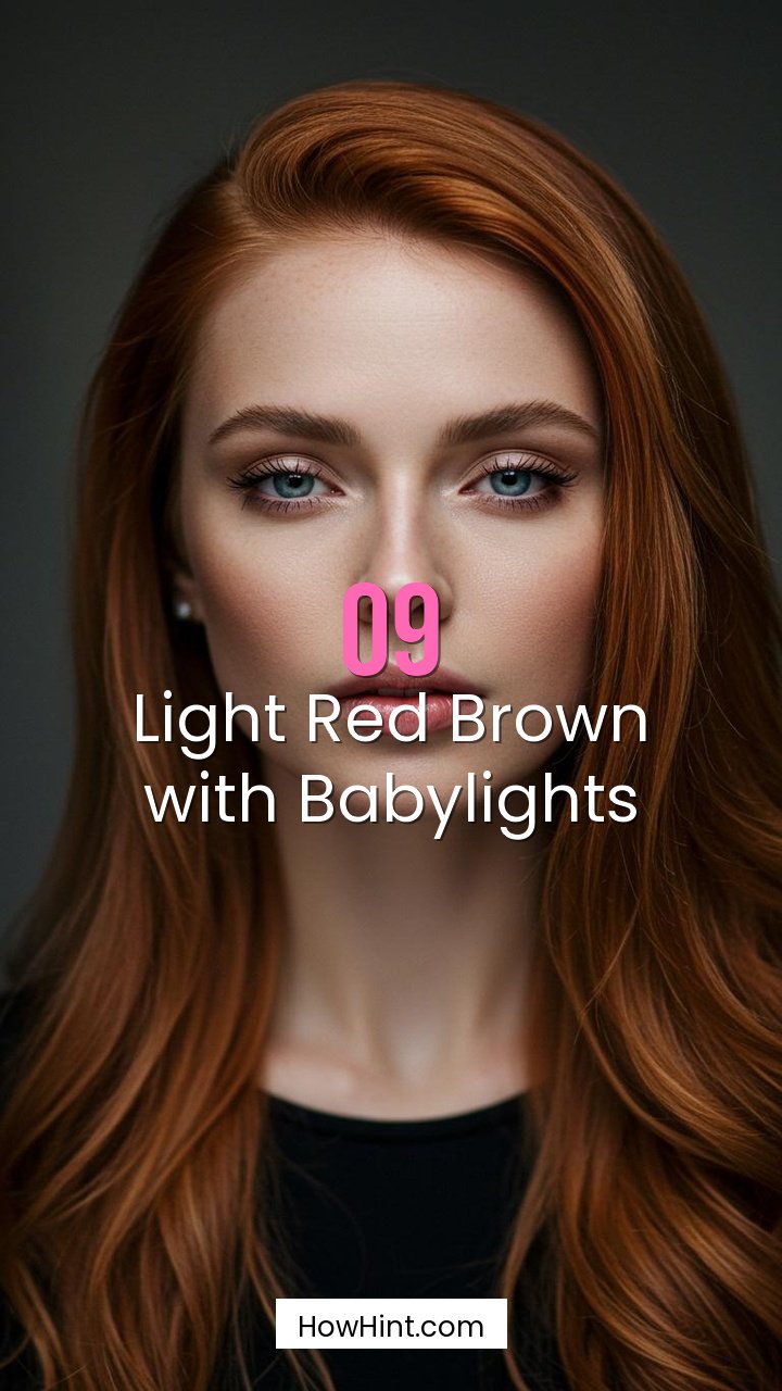 Light Red Brown with Babylights