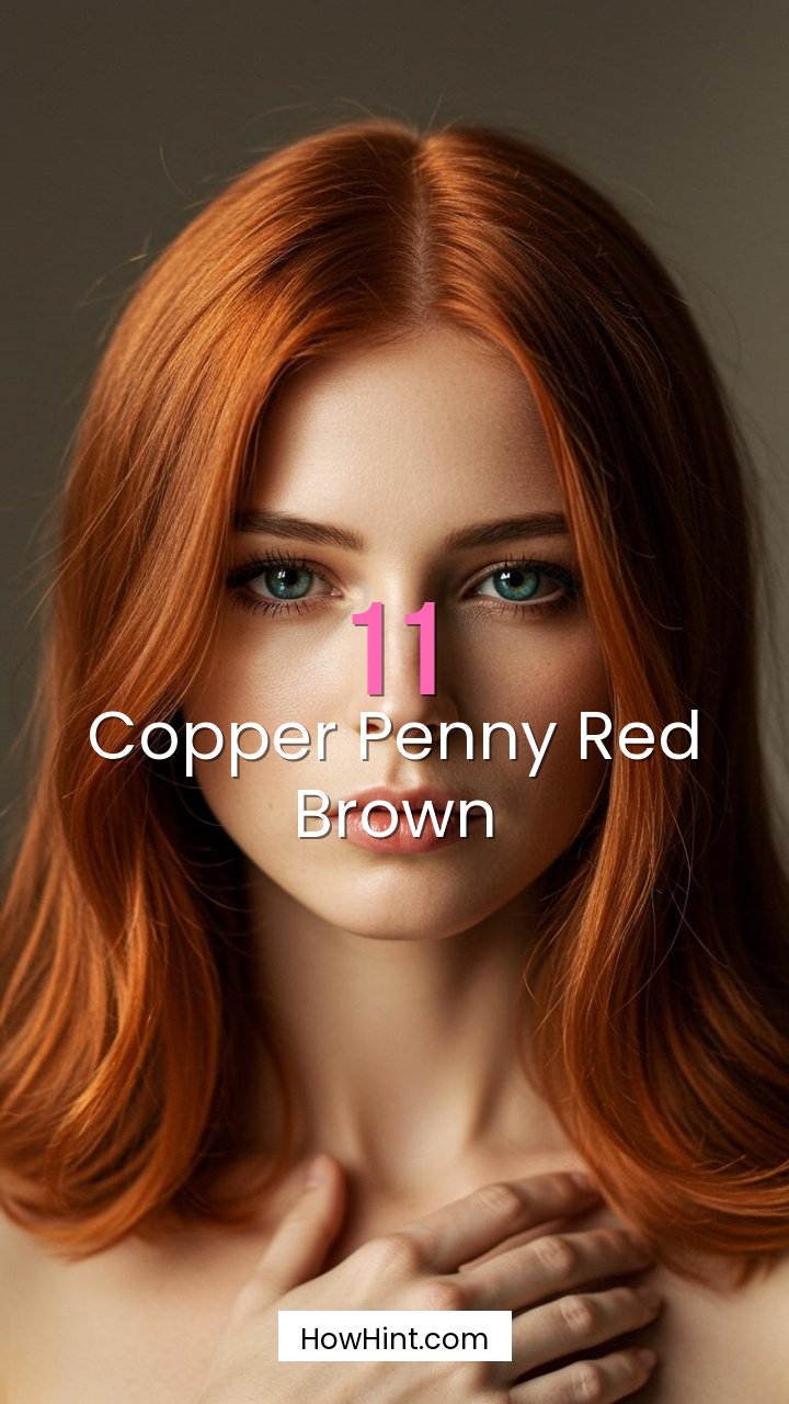 Copper Penny Red Brown