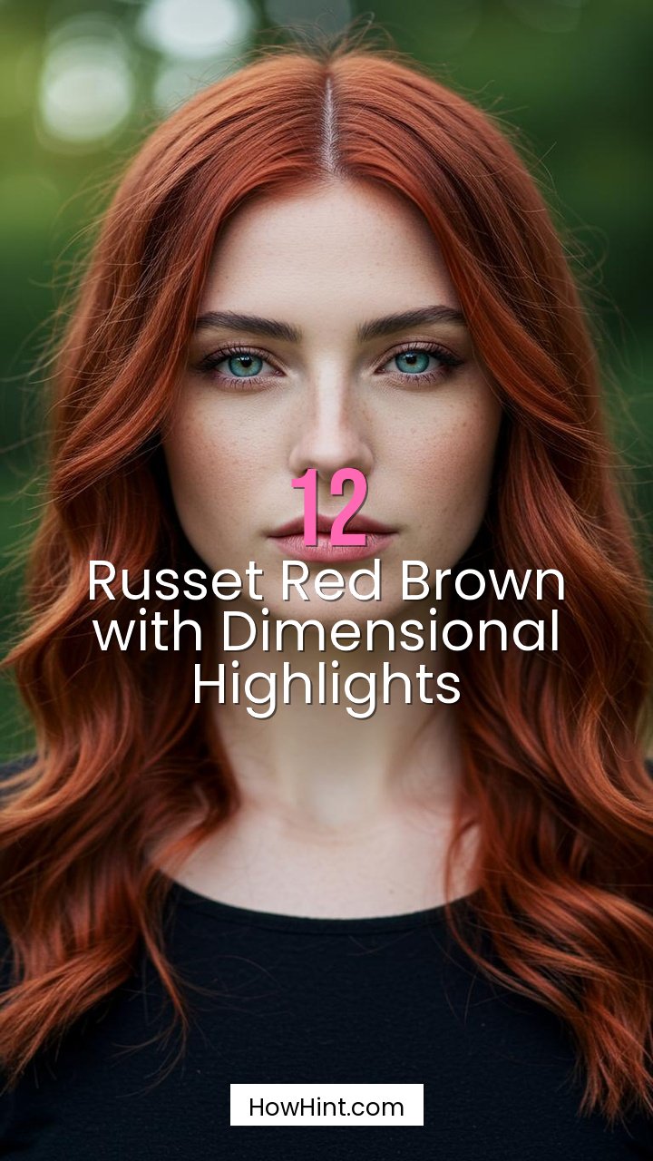 Russet Red Brown with Dimensional Highlights