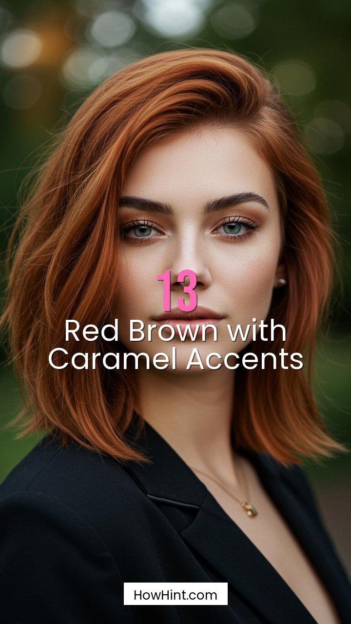 Red Brown with Caramel Accents