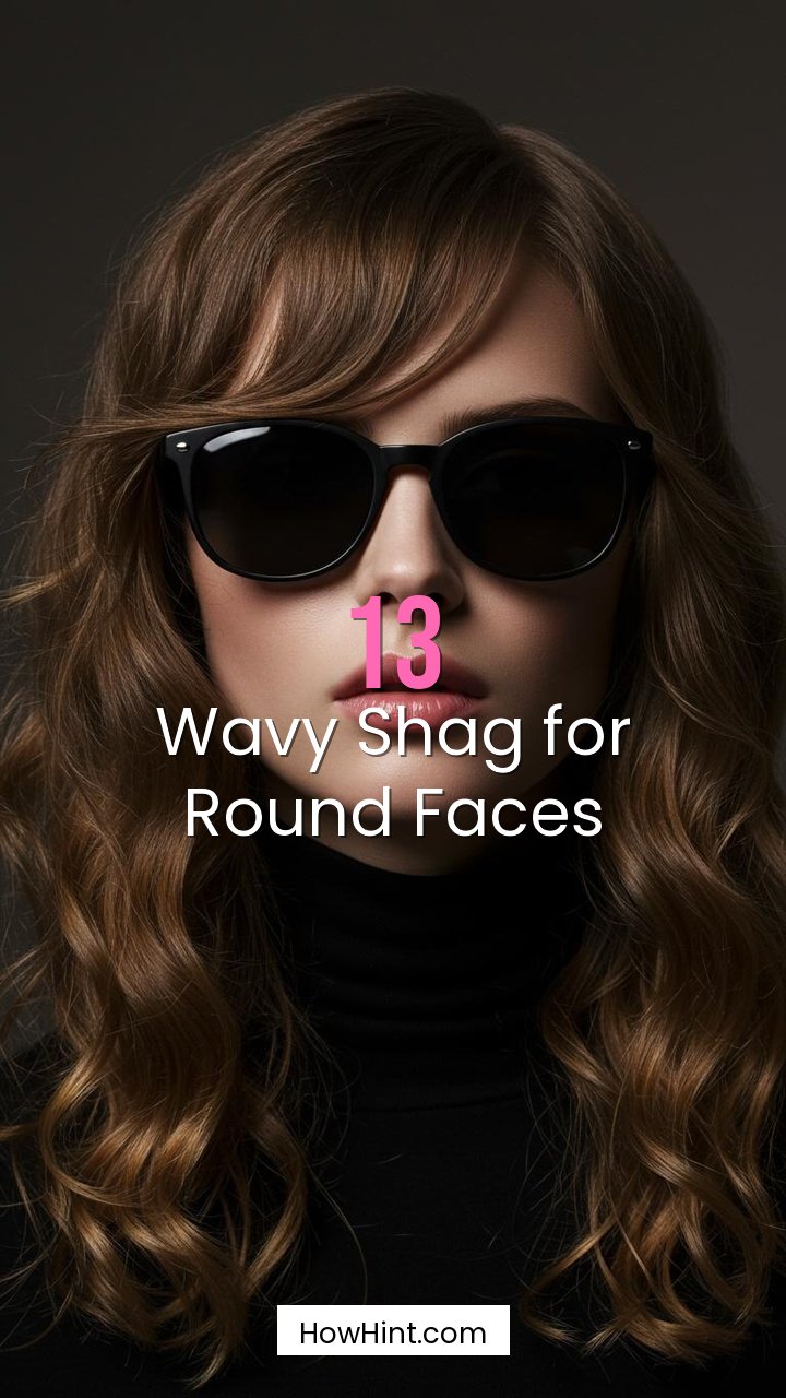 Wavy Shag for Round Faces