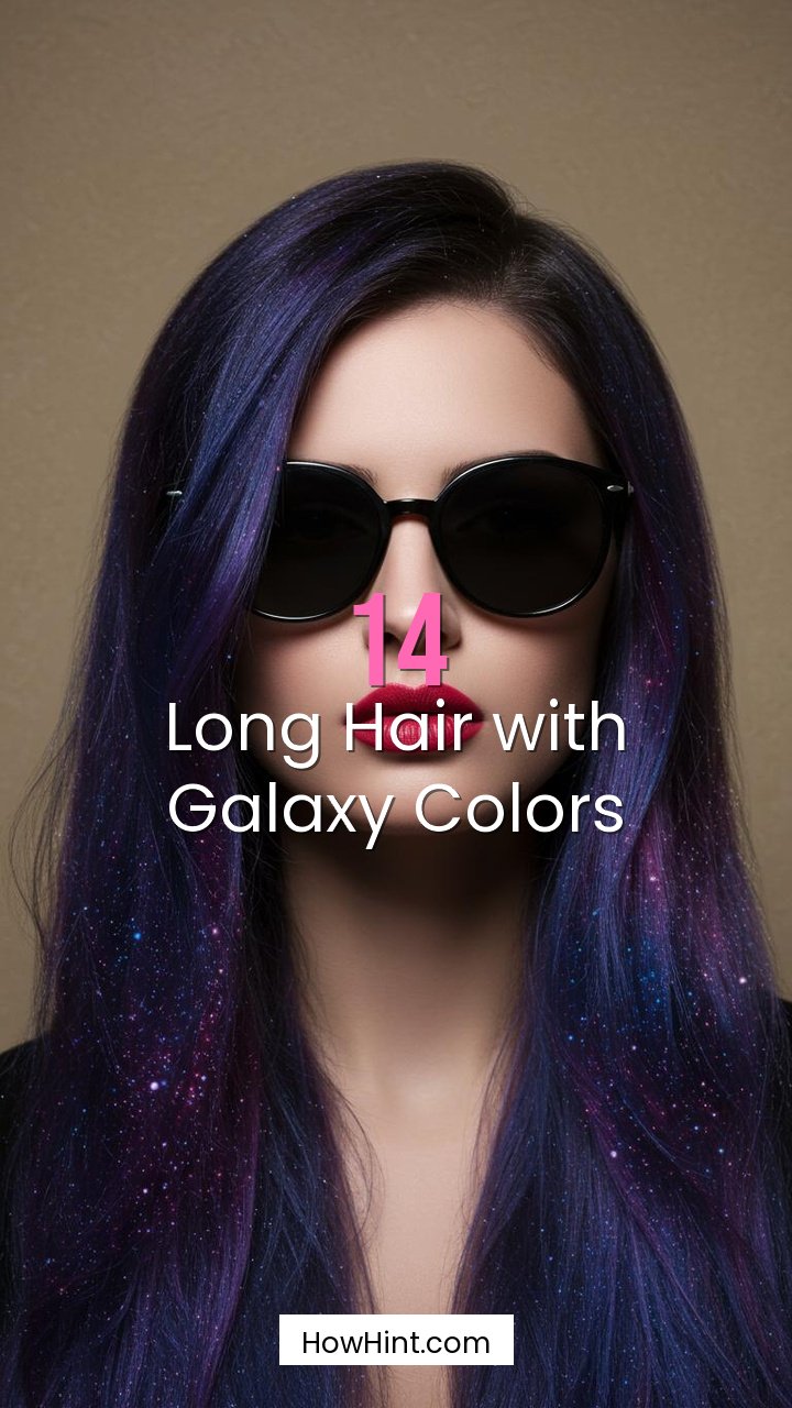 Long Hair with Galaxy Colors