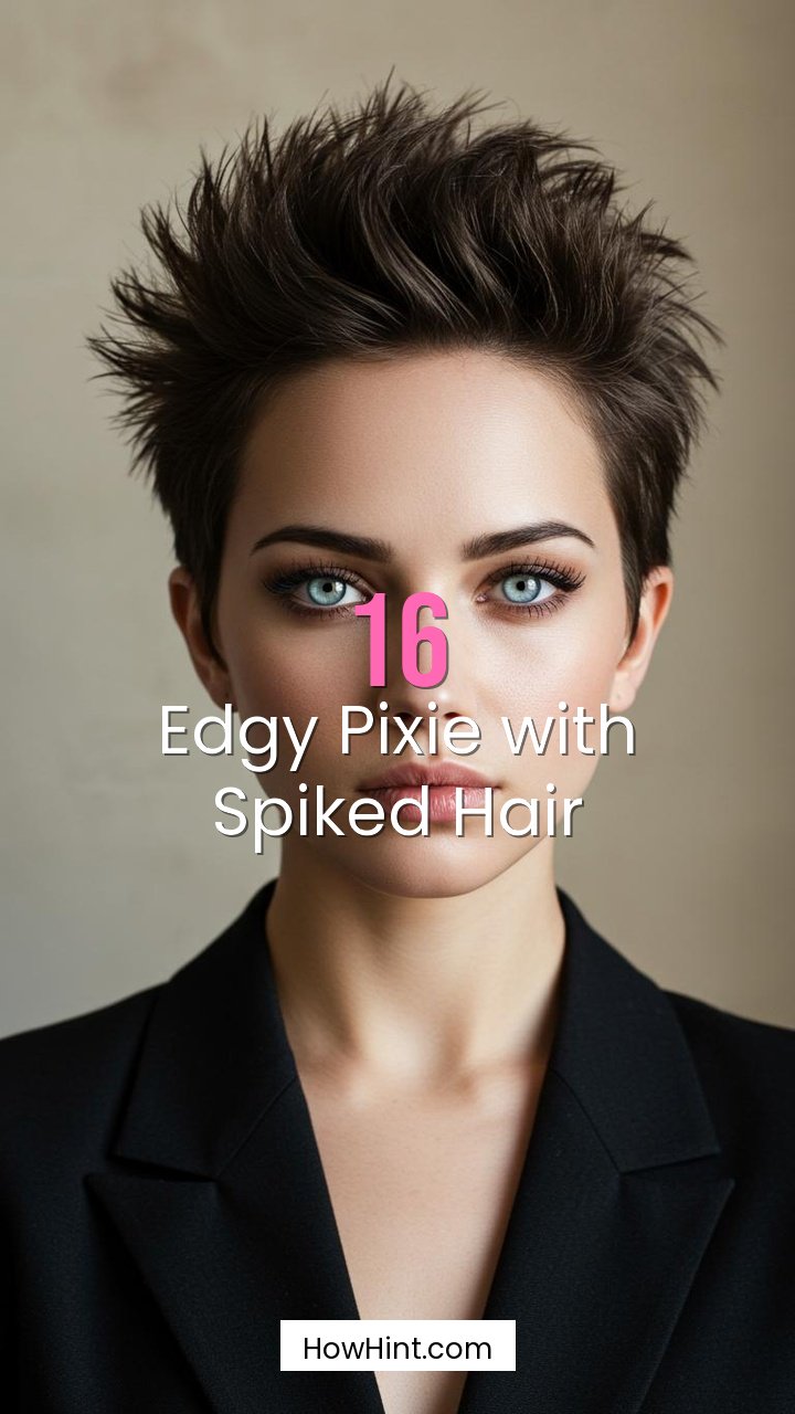 Edgy Pixie with Spiked Hair