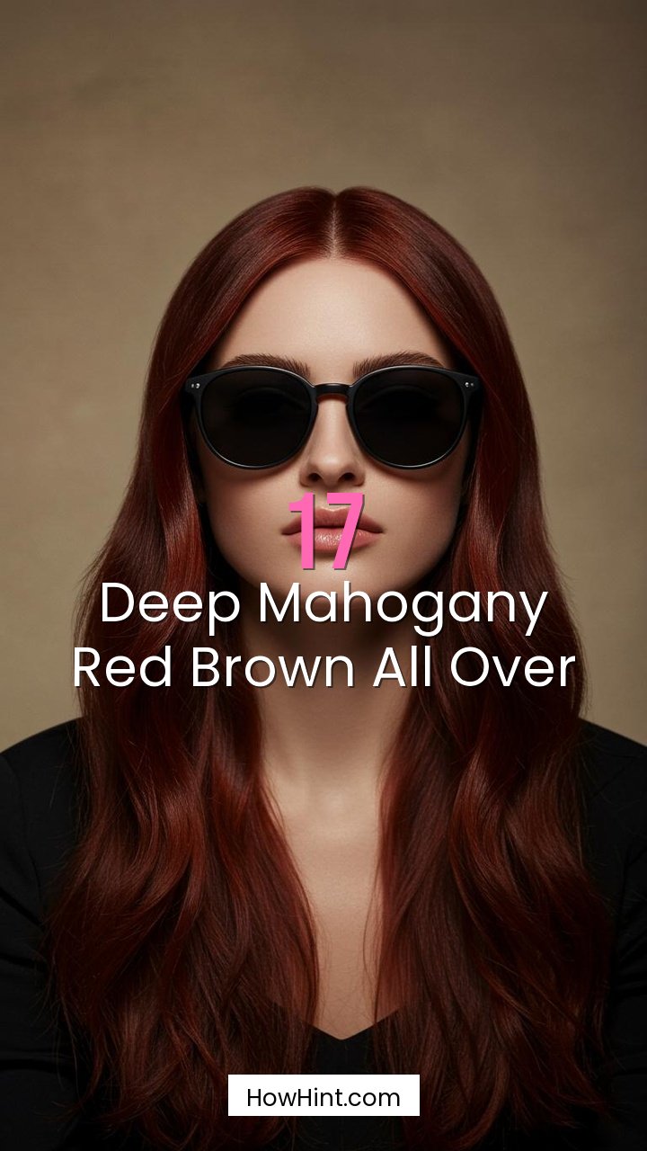Deep Mahogany Red Brown All Over