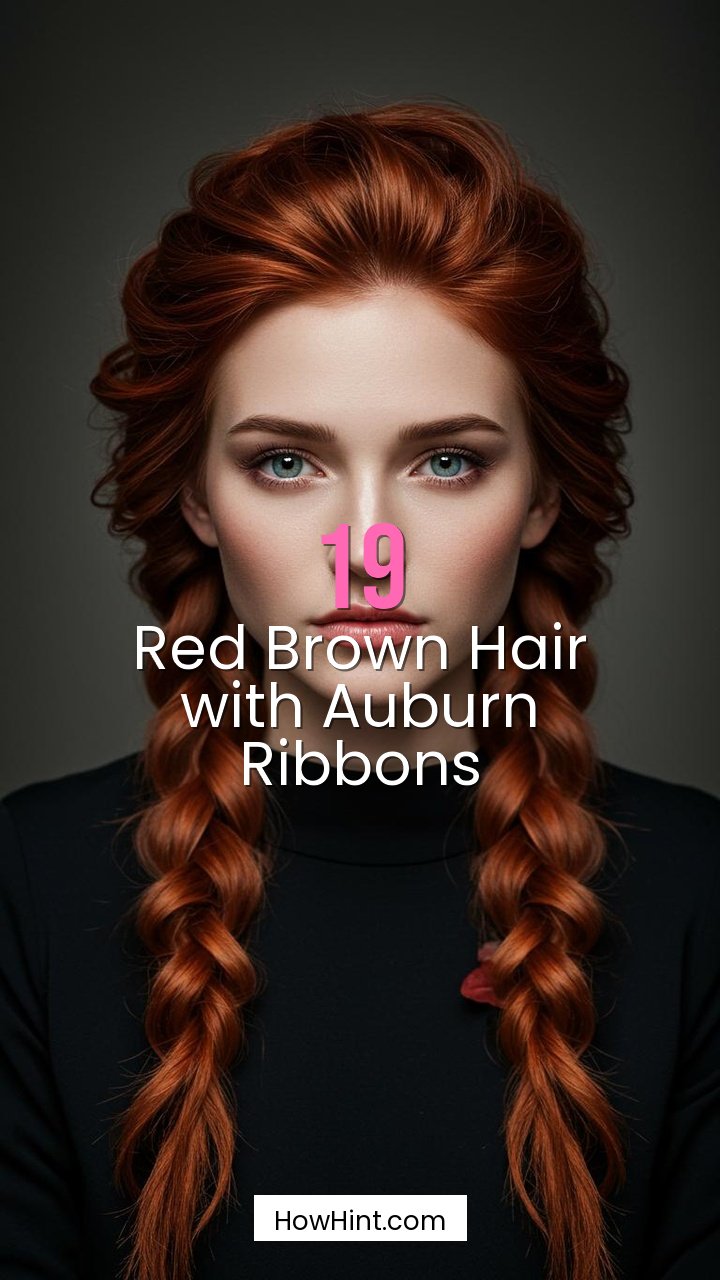 Red Brown Hair with Auburn Ribbons