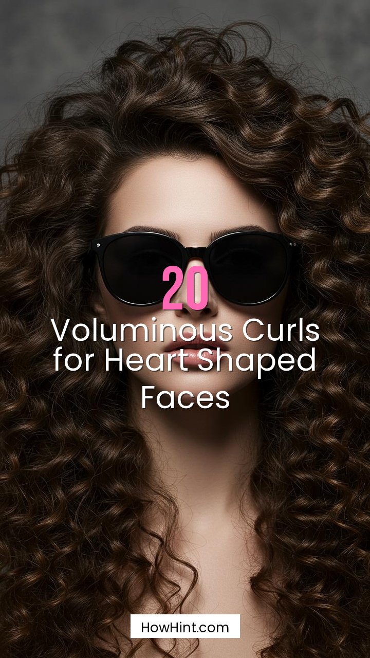 Voluminous Curls for Heart Shaped Faces