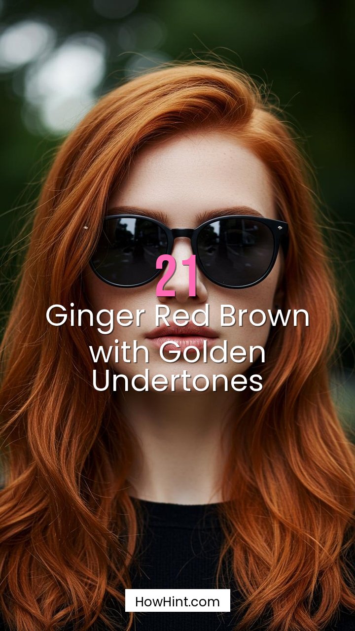 Ginger Red Brown with Golden Undertones