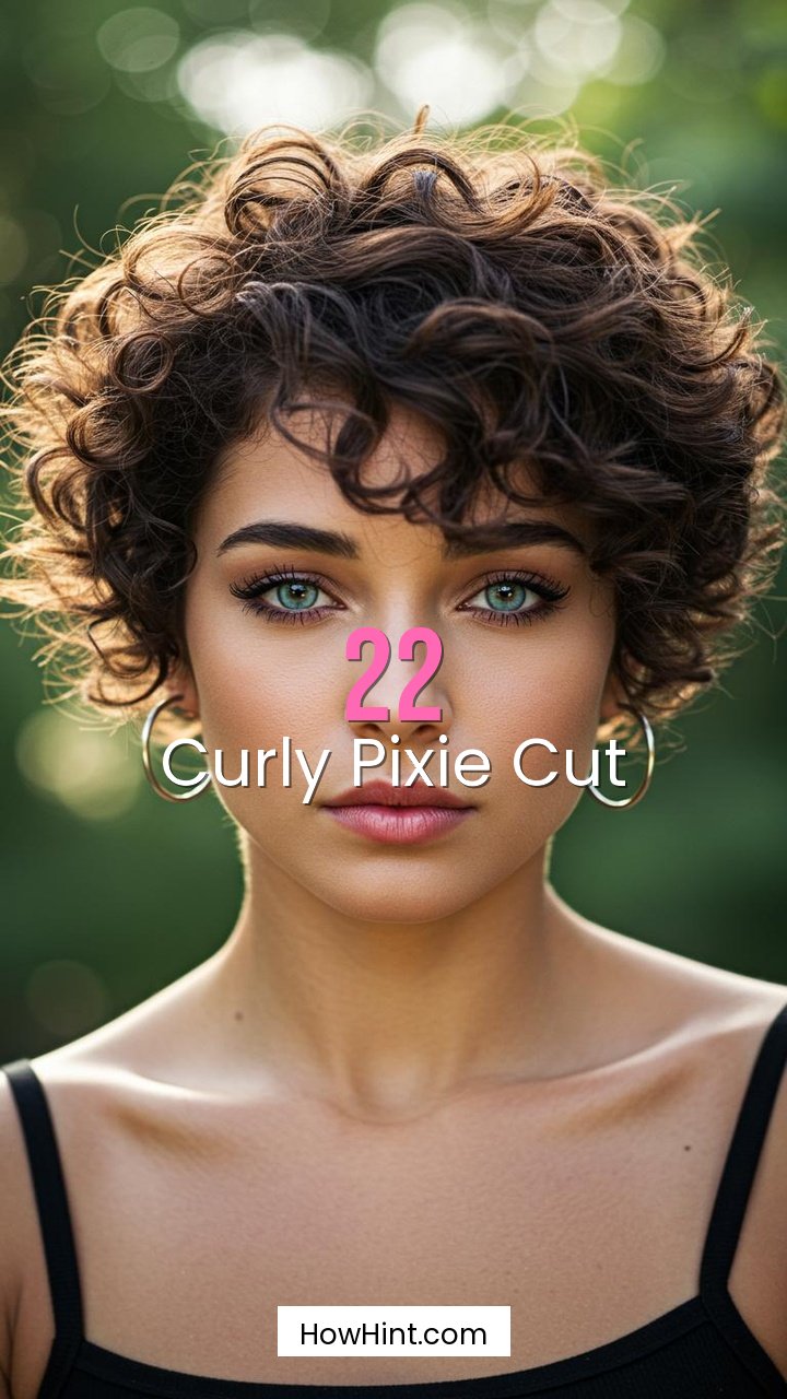 Curly Pixie Cut