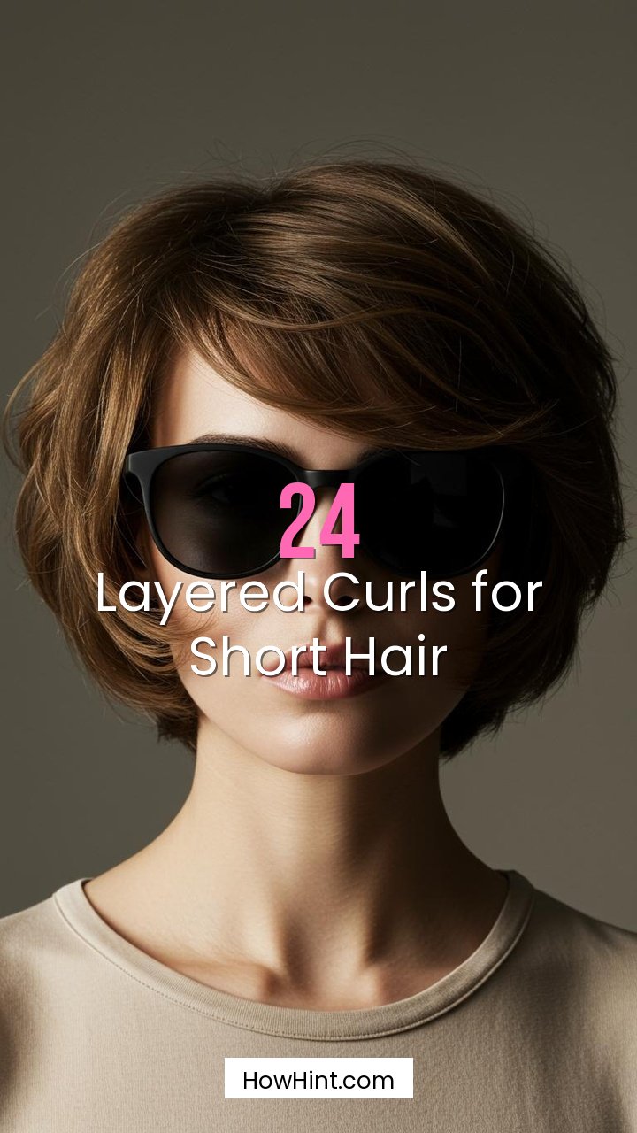 Layered Curls for Short Hair