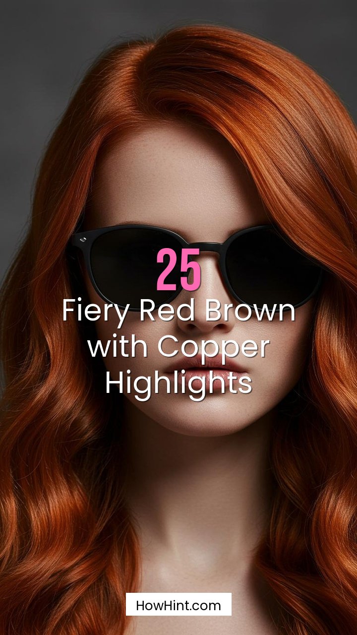 Fiery Red Brown with Copper Highlights
