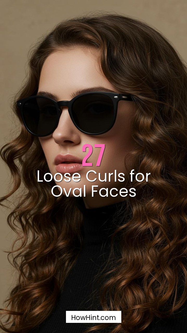 Loose Curls for Oval Faces
