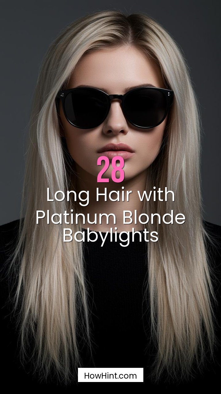 Long Hair with Platinum Blonde Babylights