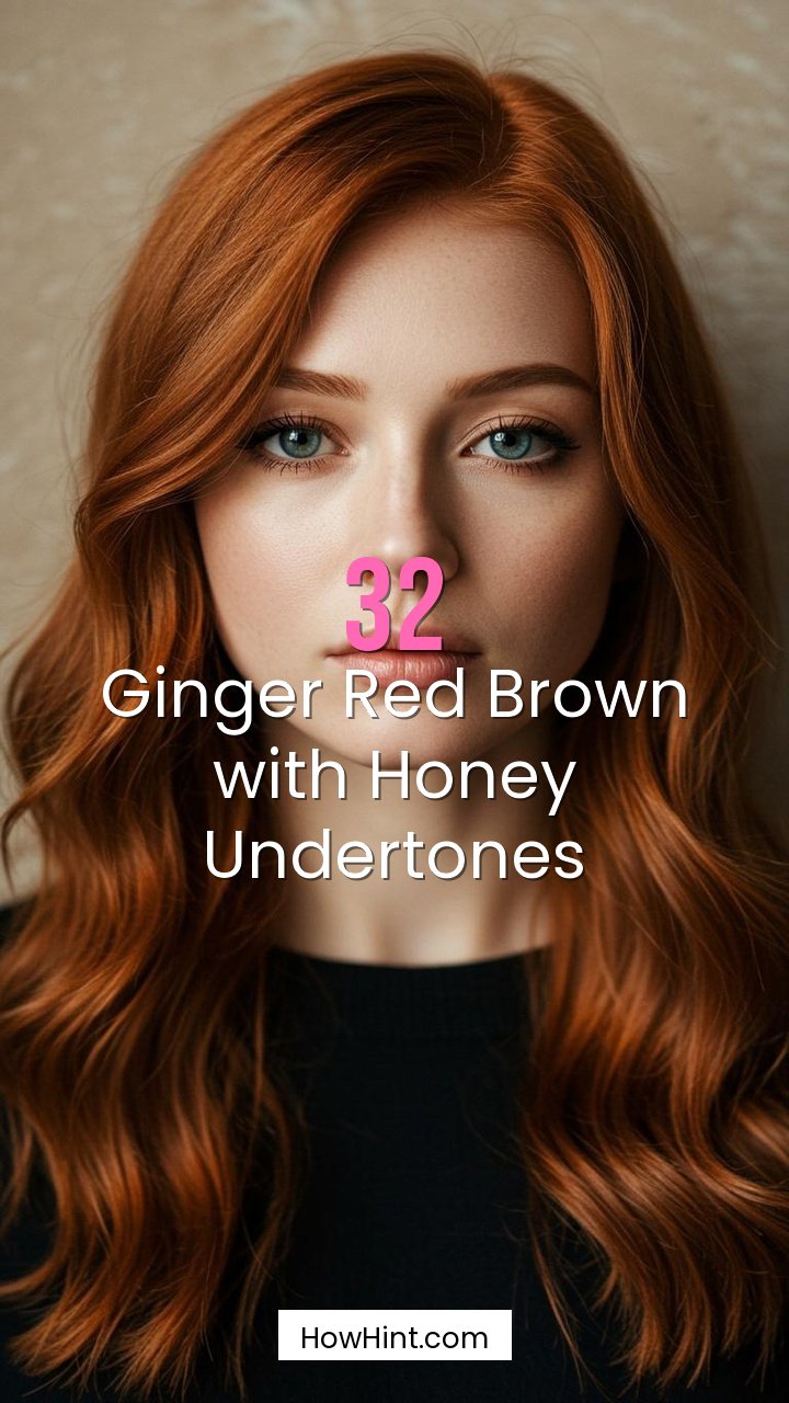 Ginger Red Brown with Honey Undertones