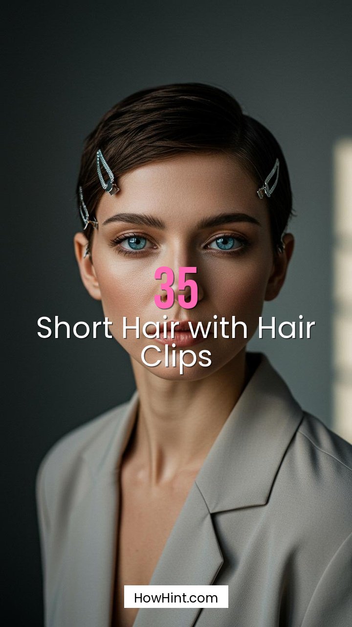 Short Hair with Hair Clips