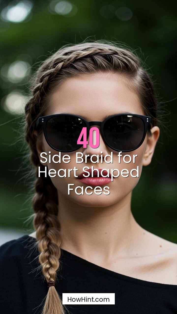 Side Braid for Heart Shaped Faces