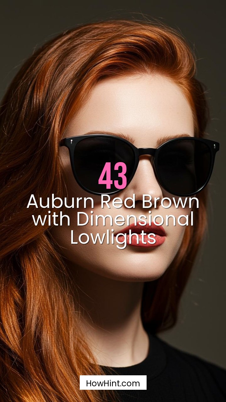 Auburn Red Brown with Dimensional Lowlights