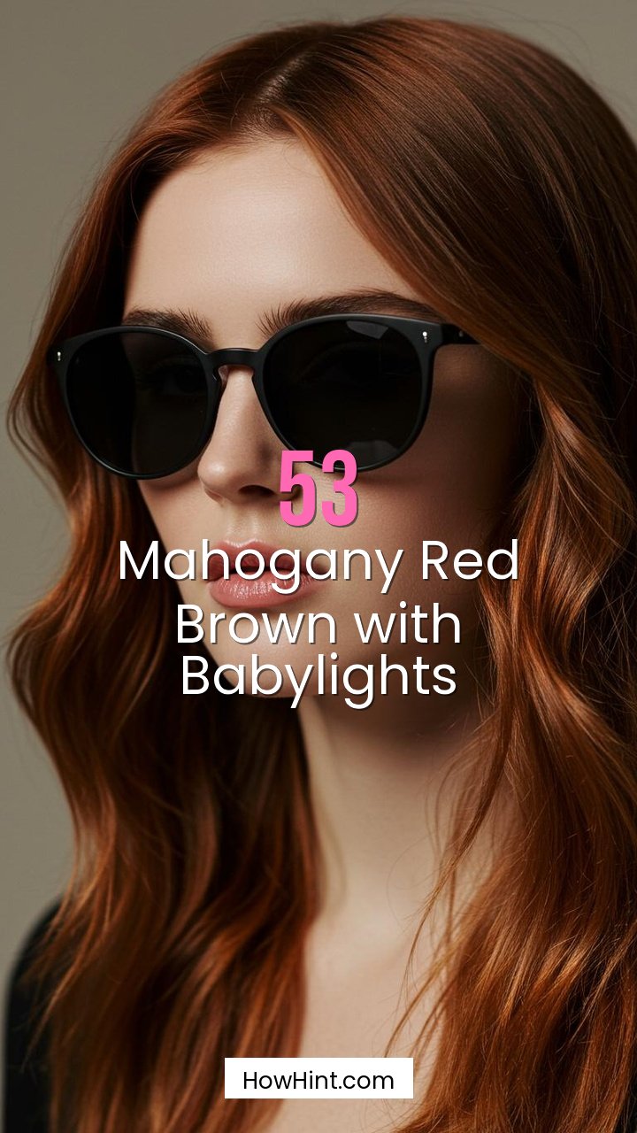 Mahogany Red Brown with Babylights