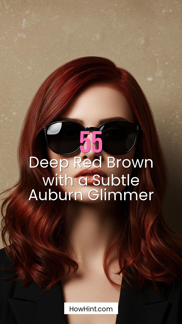 Deep Red Brown with a Subtle Auburn Glimmer