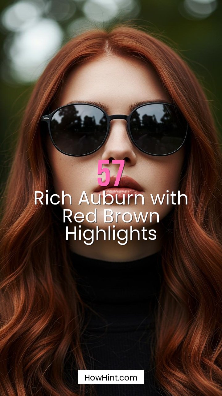Rich Auburn with Red Brown Highlights