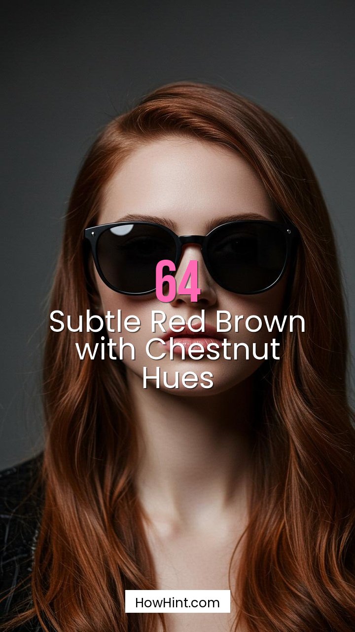 Subtle Red Brown with Chestnut Hues
