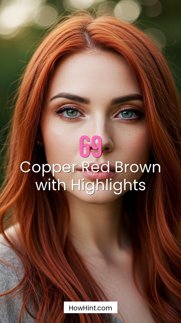 Copper Red Brown with Highlights