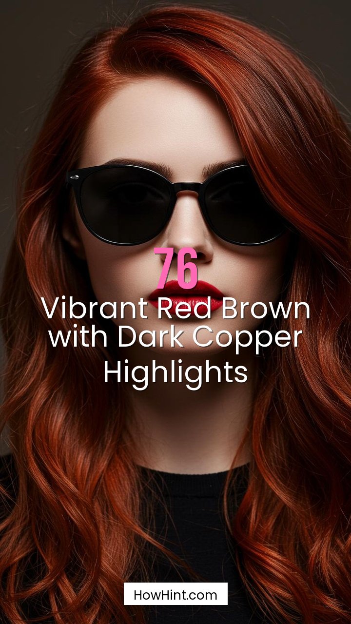 Vibrant Red Brown with Dark Copper Highlights